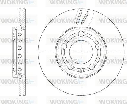 Woking D6709.10 - Тормозной диск autosila-amz.com