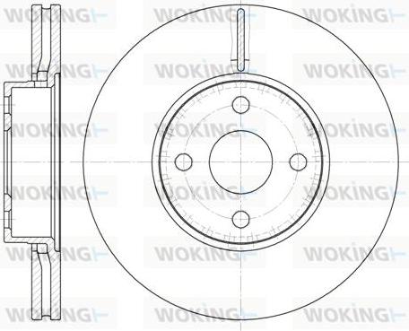 Woking D6704.10 - Тормозной диск autosila-amz.com
