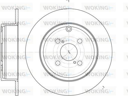 Woking D6705.00 - Тормозной диск autosila-amz.com