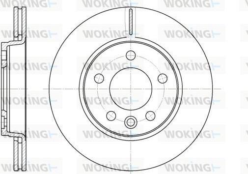 Woking D6707.10 - Тормозной диск autosila-amz.com