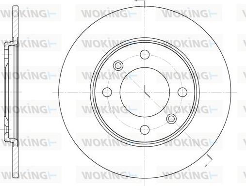 Woking D6714.00 - Тормозной диск autosila-amz.com