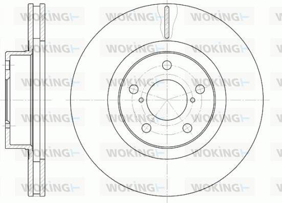 Woking D6715.10 - Тормозной диск autosila-amz.com