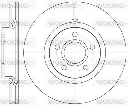 Woking D6711.10 - Тормозной диск autosila-amz.com