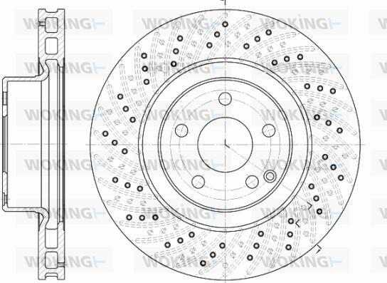 Woking D6780.10 - Тормозной диск autosila-amz.com