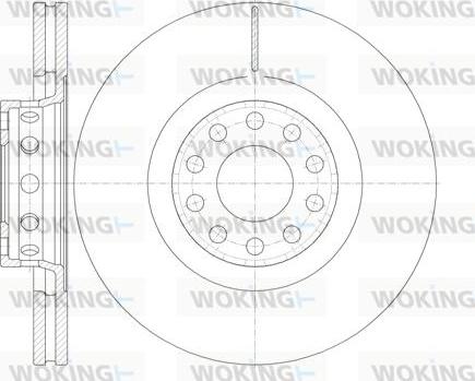Woking D6781.10 - Тормозной диск autosila-amz.com