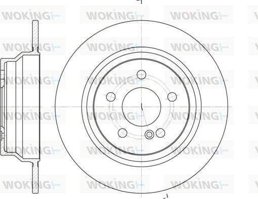 Woking D6787.00 - Тормозной диск autosila-amz.com