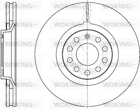 Woking D6730.10 - Тормозной диск autosila-amz.com