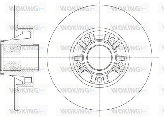 Woking D6733.20 - Тормозной диск autosila-amz.com