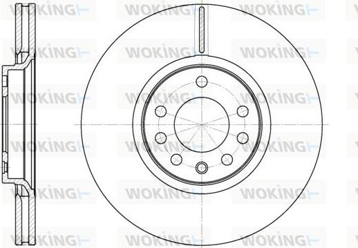 Woking D6729.10 - Тормозной диск autosila-amz.com