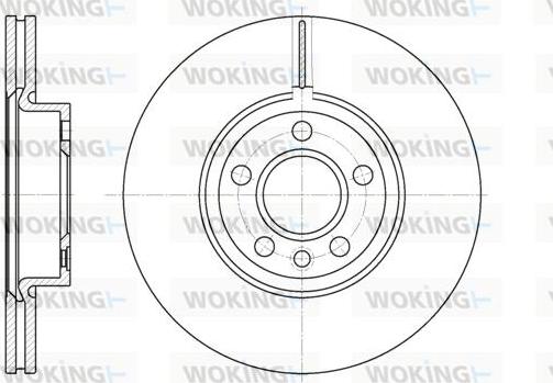 Woking D6728.10 - Тормозной диск autosila-amz.com