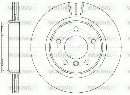 Woking D6722.10 - Тормозной диск autosila-amz.com