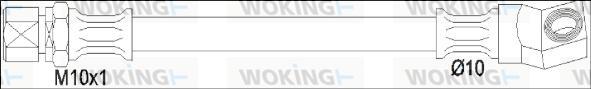 Woking G1950.01 - Тормозной шланг autosila-amz.com