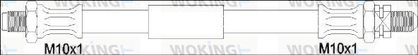 Woking G1904.15 - Тормозной шланг autosila-amz.com