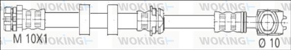 Woking G1904.36 - Тормозной шланг autosila-amz.com