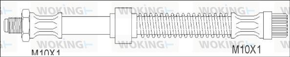 Woking G1901.82 - Тормозной шланг autosila-amz.com