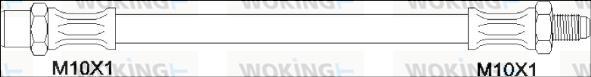 Woking G1901.22 - Тормозной шланг autosila-amz.com