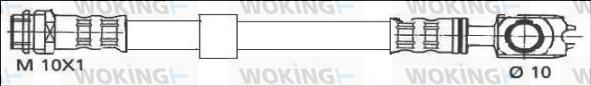 Woking G1903.96 - Тормозной шланг autosila-amz.com