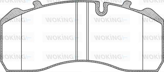 Woking JSA 9143.10 - Тормозные колодки, дисковые, комплект autosila-amz.com