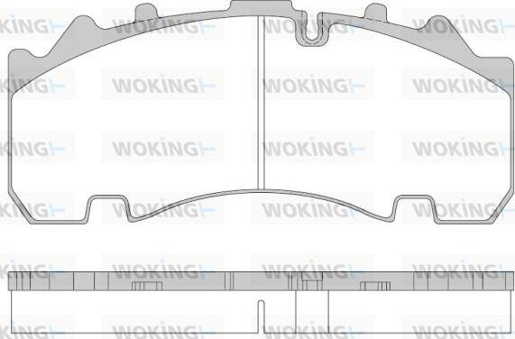 Woking JSA 14543.10 - Тормозные колодки, дисковые, комплект autosila-amz.com