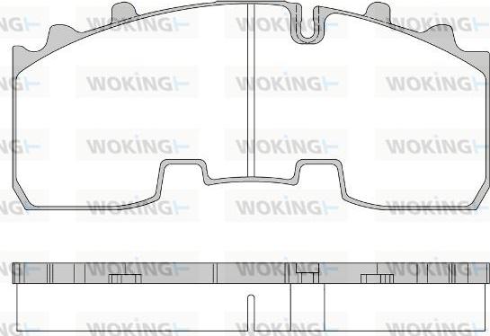 Woking JSA 14563.10 - Тормозные колодки, дисковые, комплект autosila-amz.com