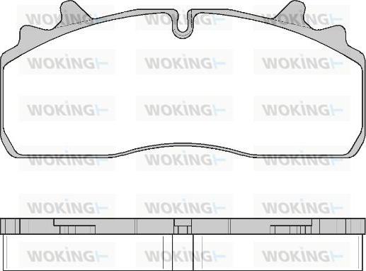 Woking JSA 16263.10 - Тормозные колодки, дисковые, комплект autosila-amz.com