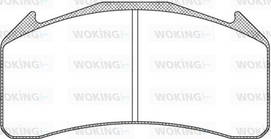 Woking JSA 11713.10 - Тормозные колодки, дисковые, комплект autosila-amz.com