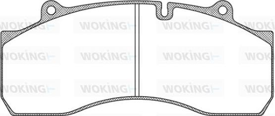 Woking JSA 11733.10 - Тормозные колодки, дисковые, комплект autosila-amz.com