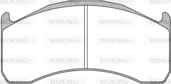 Woking JSA 11723.10 - Тормозные колодки, дисковые, комплект autosila-amz.com