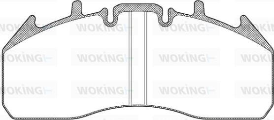 Woking JSA 13573.10 - Тормозные колодки, дисковые, комплект autosila-amz.com