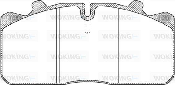 Woking JSA 7583.10 - Тормозные колодки, дисковые, комплект autosila-amz.com