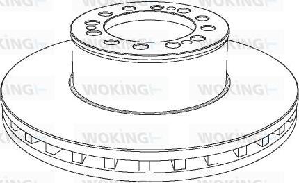 Woking NSA1046.20 - Тормозной диск autosila-amz.com