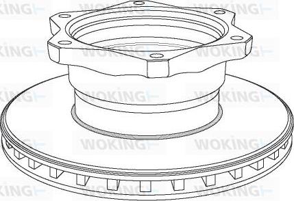 Woking NSA1058.20 - Тормозной диск autosila-amz.com