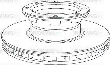 Woking NSA1057.20 - Тормозной диск autosila-amz.com