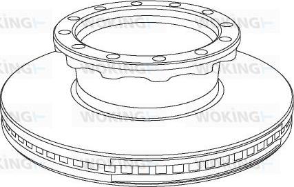 Woking NSA1029.20 - Тормозной диск autosila-amz.com