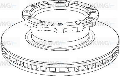 Woking NSA1159.20 - Тормозной диск autosila-amz.com