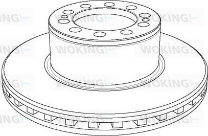 Woking NSA1157.20 - Тормозной диск autosila-amz.com