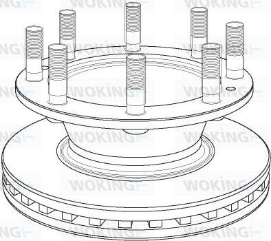 Woking NSA1163.20 - Тормозной диск autosila-amz.com