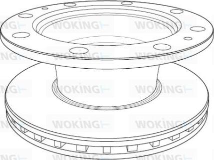 Woking NSA1187.20 - Тормозной диск autosila-amz.com