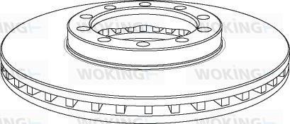 Woking NSA1138.20 - Тормозной диск autosila-amz.com