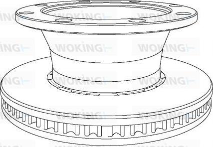 Woking NSA1124.20 - Тормозной диск autosila-amz.com