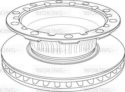 Woking NSA1171.20 - Тормозной диск autosila-amz.com