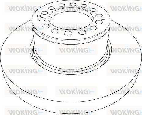 Woking NSA1205.10 - Тормозной диск autosila-amz.com