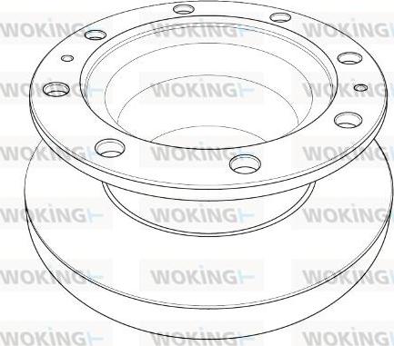 Woking NSA1206.10 - Тормозной диск autosila-amz.com