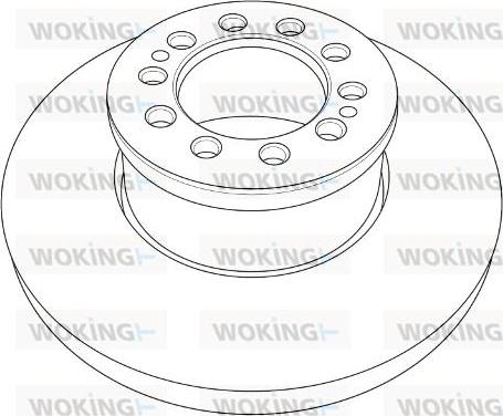 Woking NSA1203.10 - Тормозной диск autosila-amz.com