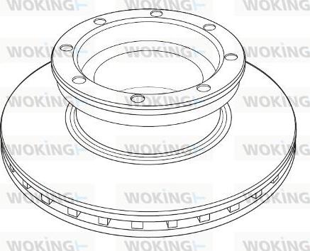 Woking NSA1219.20 - Тормозной диск autosila-amz.com