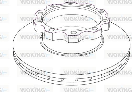 Woking NSA1221.20 - Тормозной диск autosila-amz.com