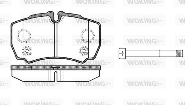 Woking P9493.10 - Тормозные колодки, дисковые, комплект autosila-amz.com