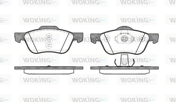 Woking P9443.00 - Тормозные колодки, дисковые, комплект autosila-amz.com