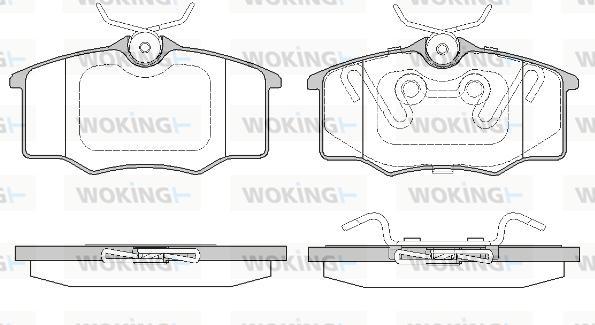 Woking P9463.20 - Тормозные колодки, дисковые, комплект autosila-amz.com