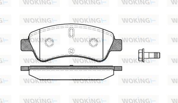 Woking P9403.10 - Тормозные колодки, дисковые, комплект autosila-amz.com